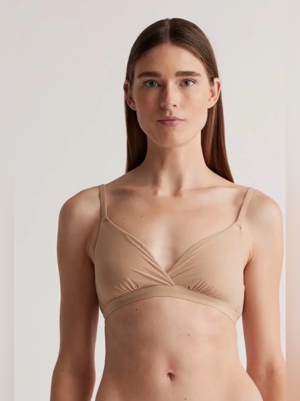Quince Second Skin Crossover Bralette